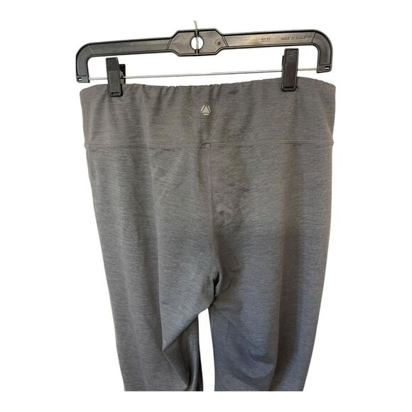 Yoga Reflex Gray Flare Leg Leggings Large - Picture 4 of 6
